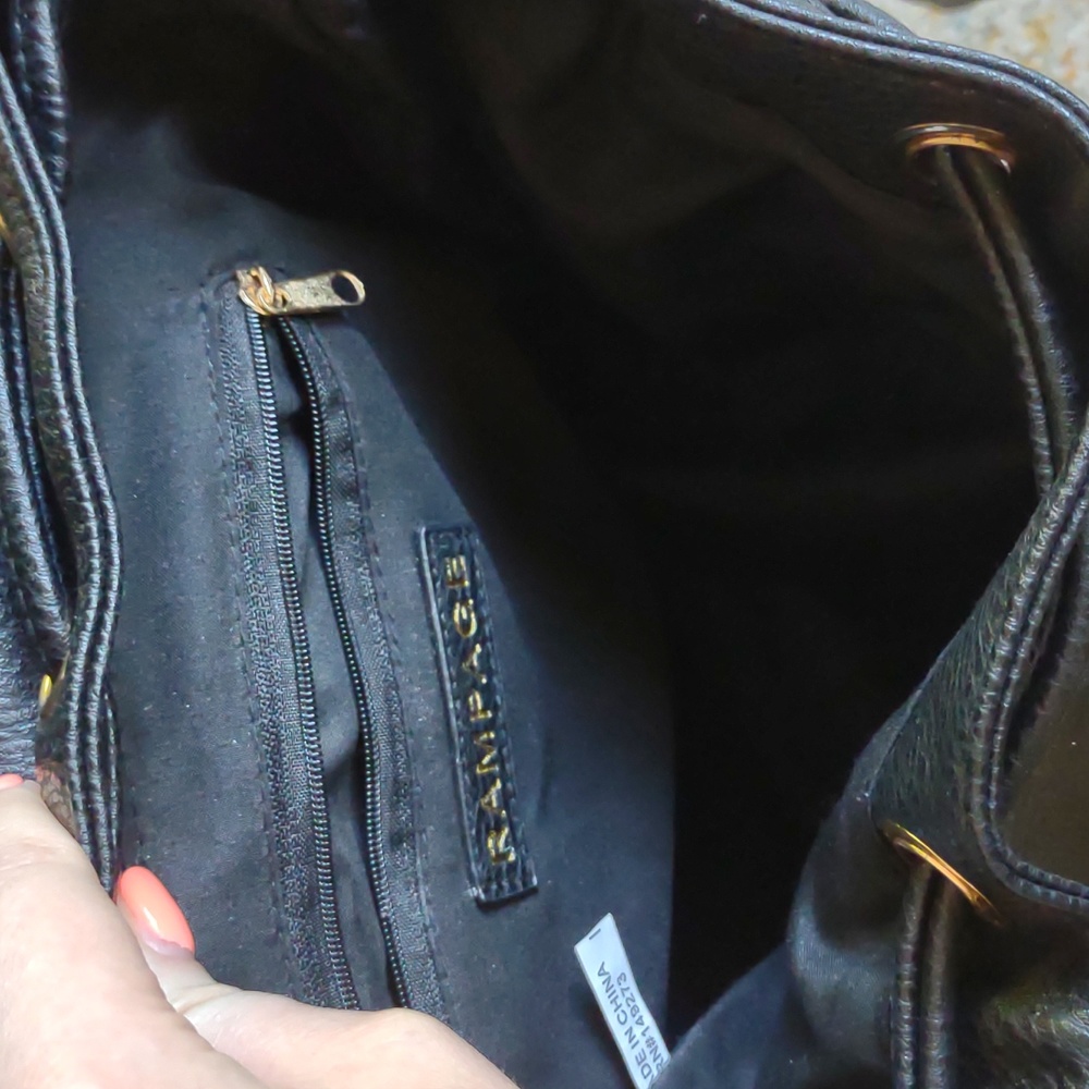 Faux Leather Rampage Backpack - Picture 4 of 5
